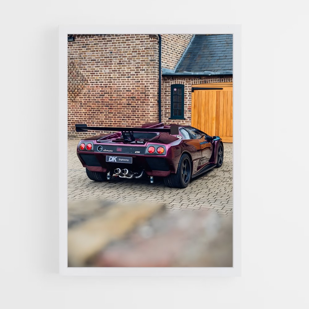 Poster Ferrari Diablotin – affiche Lamborghini (vue 3)